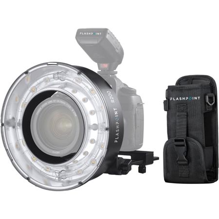 Flashpoint R200 Ring Flash Head for eVOLV200 and 200 Pro Pocket Flash w/CB56 Bag