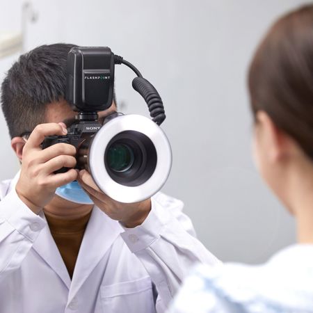 Flashpoint MF-R76S+ TTL Macro Dental Ring Flash for Sony