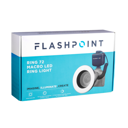 thumbnail image 2 of Flashpoint Ring72 Macro LED Ring Light - For DSLR, Close-Up Photos & Portrait Photography 2 of 13