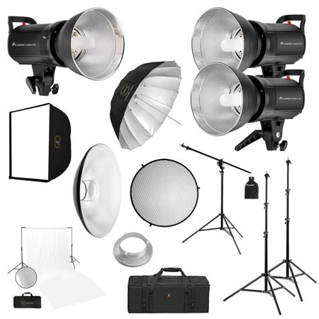 Flashpoint R2 Studio Series 3-Monolight Pro Starter Fashion Kit