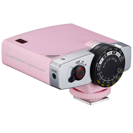 Flashpoint FlashBack Junior Retro Camera Flash, Pink