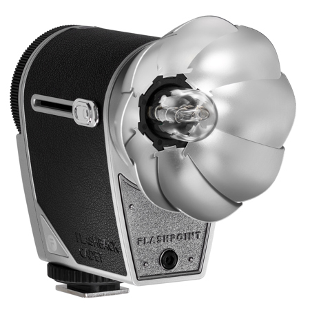 Flashpoint FlashBack Lux Cadet Retro Camera Flash, Black