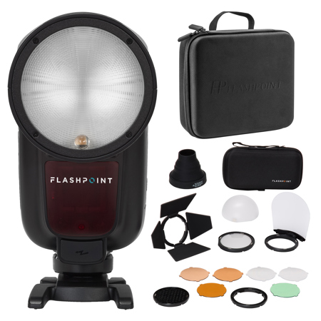 Flashpoint Zoom Li-on X R2 TTL On-Camera Round Flash Speedlight Kit For Pentax (Godox V1)