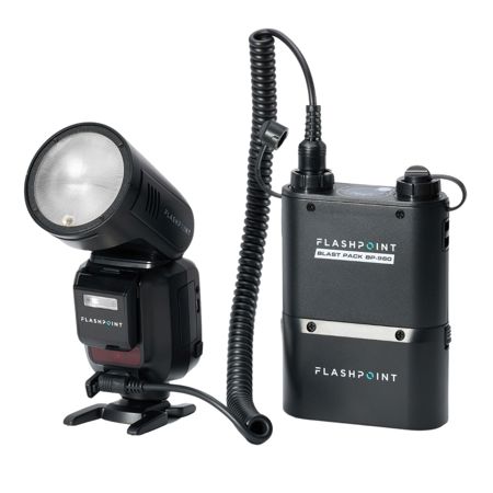 Flashpoint X100 TTL R2 On Camera Flash With BP-960 External Power Pack For OM