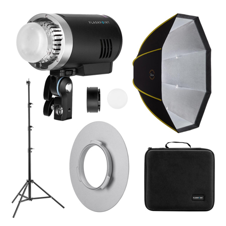 Flashpoint XPLOR 300 Pro TTL R2 Battery-Powered Monolight Softbox Kit