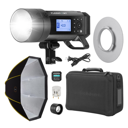 Flashpoint XPLOR 400 Pro Compact TTL R2 Monolight, Bundle with ParaSnap Octa 36 Softbox and Speedring