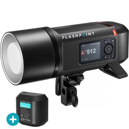 Flashpoint XPLOR 600PRO II TTL R2 600ws 2.4GHz Monolight With Extra Battery