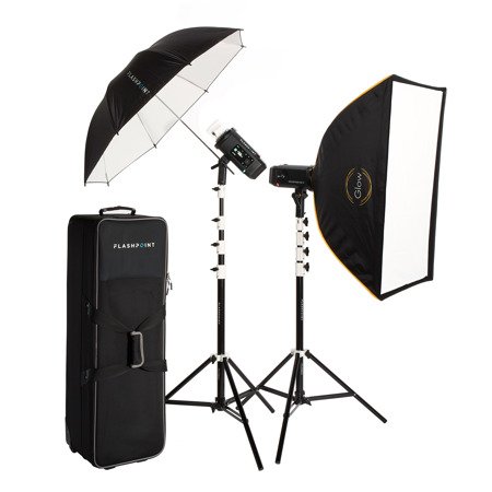 Flashpoint XPLOR 600 SE R2 Manual HSS Battery-Powered All-In-One Outdoor Flash (2 Light Kit)