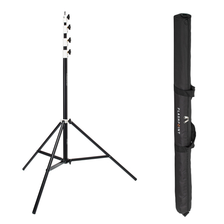 Flashpoint Pro Air-Cushioned Heavy-Duty Light Stand (White, 13')