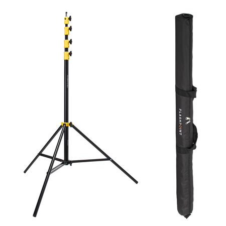 Flashpoint Pro Air-Cushioned Heavy-Duty Light Stand (Yellow, 13')