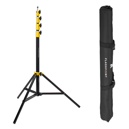 Flashpoint Pro Air-Cushioned Heavy-Duty Light Stand (Yellow, 9.5')