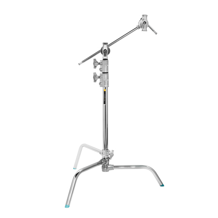 Flashpoint 20" Quick Sliding Leg C-Stand Kit With Grip Head & 20" Arm (Chrome)