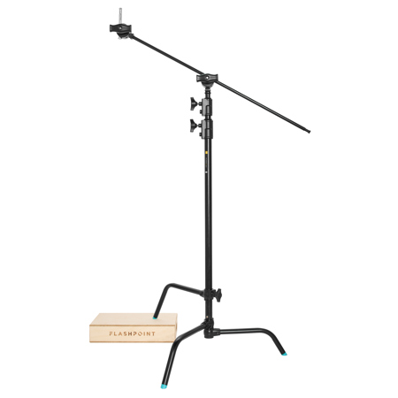 Flashpoint 40" Quick Sliding Leg C-Stand Kit With Grip Head & 40" Arm (Black)