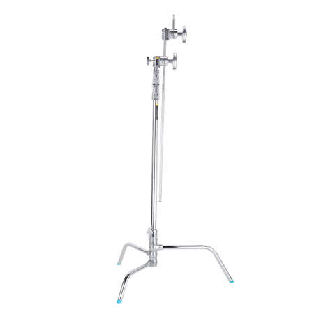 Flashpoint 40" Quick Release Turtle Base C-Stand Kit, Grip Head & Arm (Chrome)