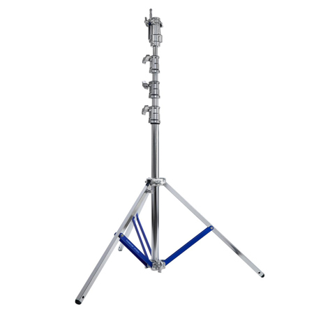 Flashpoint 13.3' High Cine Stand Pro with Leveling Leg and Combo Head, Silver