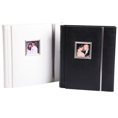 Flashpoint Front Overlapping Self Adhesive Album, Holds 30-8x10" Photos, Black
