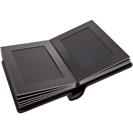 Flashpoint Pro Book Bound Album, 4x6" 24 Photos, Black/Black W/Window
