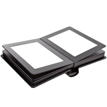 Flashpoint Pro Book Bound Photo Album 8x10" 24 Photos, Black/Black w/Window