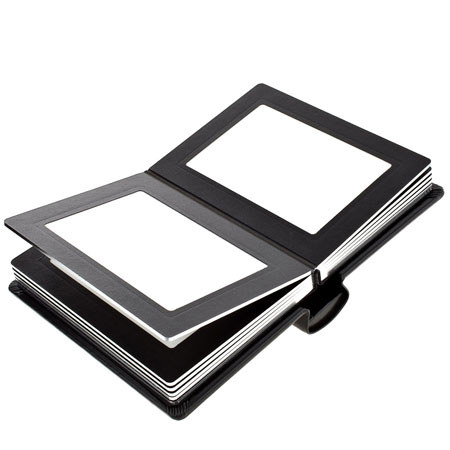 Flashpoint Pro Book Bound Photo Album 8x10" 24 Photos Blk/Blk/Silver w/Window