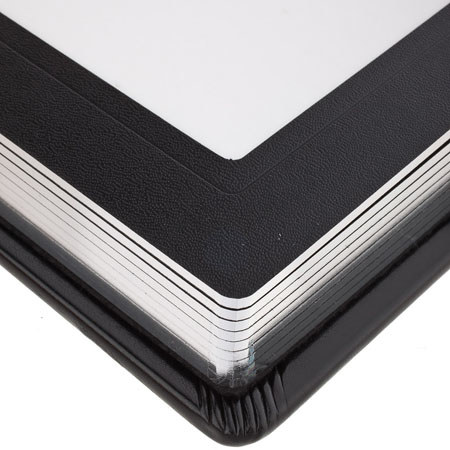 Flashpoint Pro Book Bound Album, Holds 36 8x10" Photos, Black/Silver Gilding