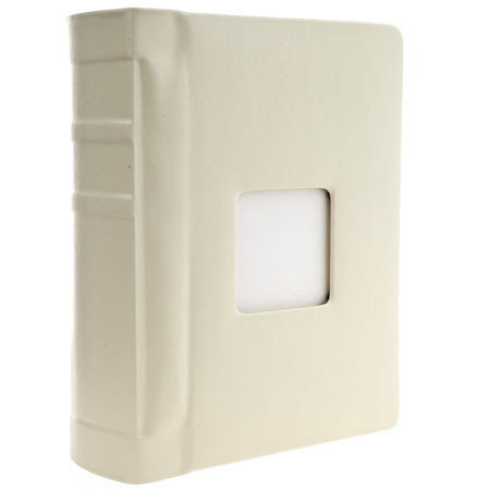Flashpoint Pro Book Bound Photo Album Holds 36 8x10" Photos, Ivory/Ivory, Silver