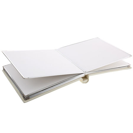Flashpoint Front Padded Tape Metal Edged Self Adhesive Bound Album, Ivory