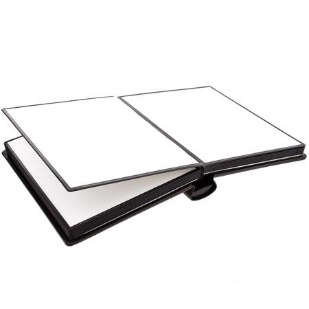 Flashpoint Front Padded Tape Metal Edged Self Adhesive Bound Album, Holds 20 5x7" Photos, Color: Black.