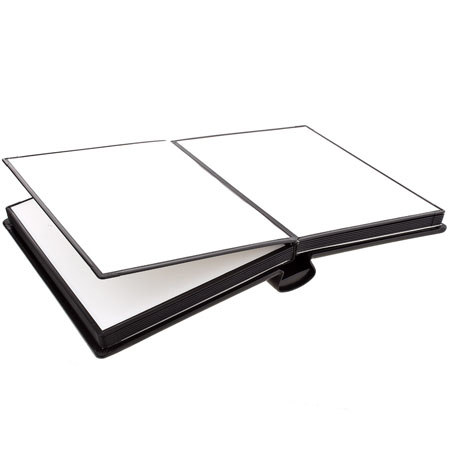 Flashpoint Front Padded Tape Metal Edged Self Adhesive Bound Album w/Window -Blk