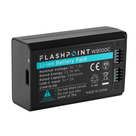 Flashpoint WB100 23.76Wh 7.2V 3300mAh Lithium-ion Battery Pack for XPLOR 100 Pro II Monolight