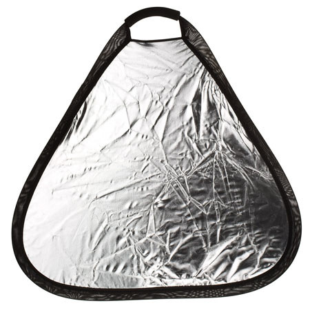 Flashpoint 24in Triangular Collapsible Disc White, Black, Grey & silver