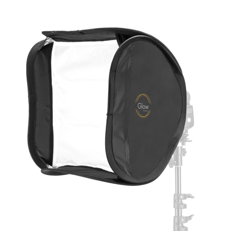Glow Folding Softbox Shoe Mount Flashes, 16" x 16" with Mounting Hardware