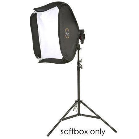 Glow Pop Soft Box for Shoe Mount Flashes, 24" x 24" With mounting hardware