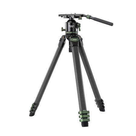 FotoPro Origin O-10 4-Section Carbon Fiber Tripod with MH-13Q Ball Head Black/Green