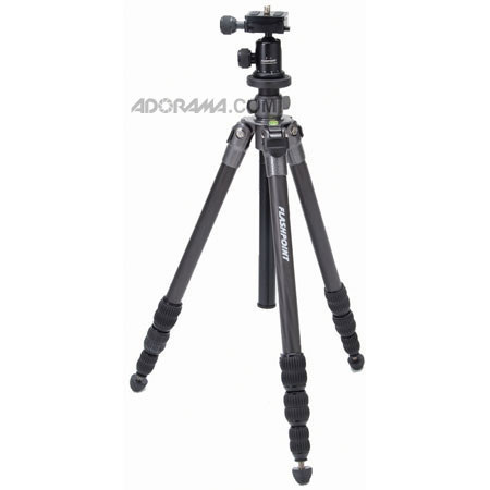 Flashpoint CF11281 Carbon Fiber Tripod, Supports 8Lbs