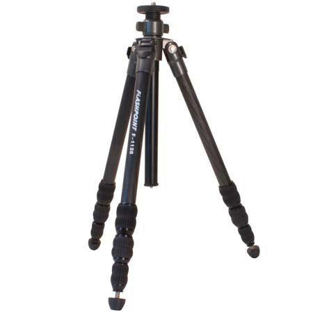 Flashpoint CF11281N Carbon Fiber Tripod, Supports 8Lbs