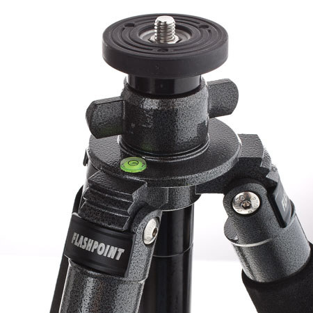 Flashpoint CF1428N Carbon Fiber Tripod, Supports 26Lbs