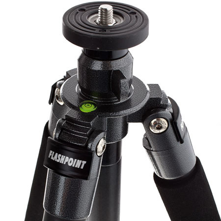 Flashpoint CF2328N Carbon Fiber Tripod,Supports 26.2Lbs