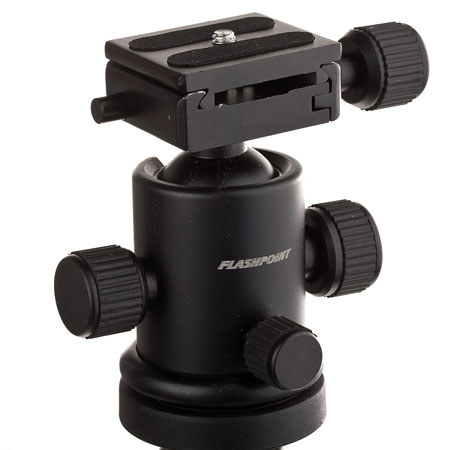 Flashpoint L100 3 Section Aluminum Tripod, Ball Head and Case