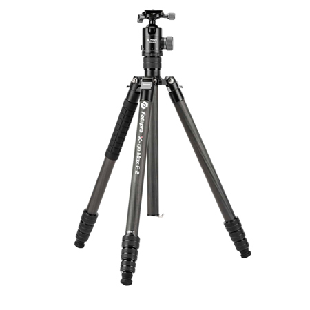 FotoPro X-go Max E 2 4-Section Carbon Fiber Tripod with Ball Head, Black