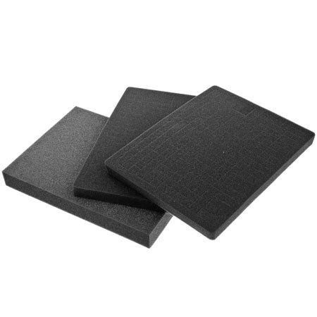 Flashpoint Top Lid Wave Foam, Bottom Lid Wave Foam, & Bottom Lid Pre-cut Foam - Replacement 3 Piece Foam Set - for WR-12 Water-Resistant, Hard Case