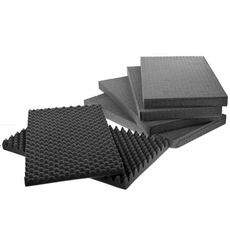 Flashpoint Top Lid Wave Foam, Bottom Lid Wave Foam & Bottom Lid Pre-cut Foam - Replacement 3 Piece Foam Set - for WRT-26 Water-Resistant, Hard Case