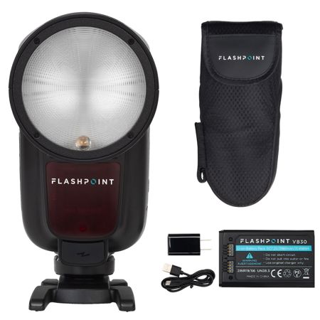 Flashpoint Zoom Li-Ion X PRO R2 TTL Round Flash For Olympus/Panasonic, Godox V1Pro O (No Sub Flash)