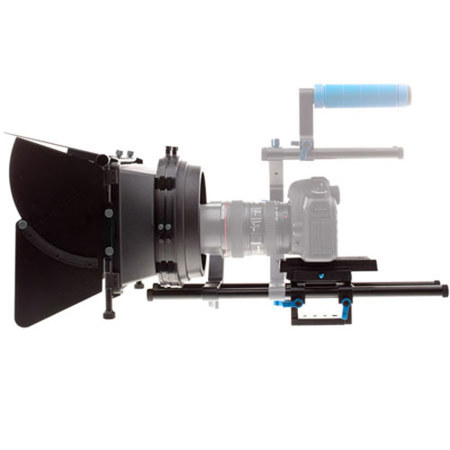 DV DSLR Matte Box Pro Complete Bundle 1 w/15mm Swingaway Arm, Flags & Side Wings, Rubber Donuts, Filter Stage & Tray, Base Plate, Quick Release Plate