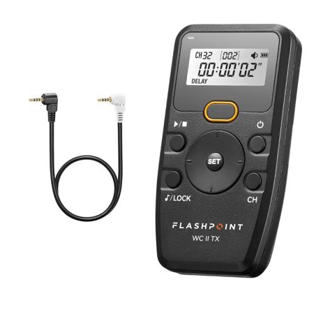Flashpoint Wave Commander II Remote Shutter Release Transmitter with Cable for Select Panasonic Cameras, Godox TR-P1