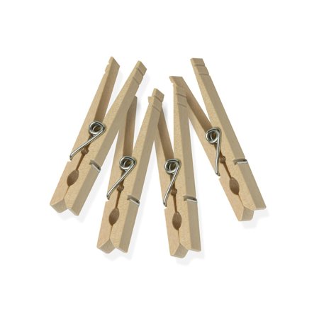 Flashpoint Clothes Pins Wood, With Spring, Pack of 100