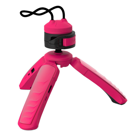 FotoPro X-POD Power Bank Mini Tripod with Ball Head, Pink
