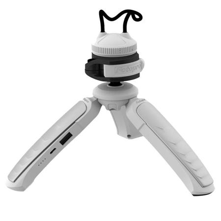 FotoPro X-POD Power Bank Mini Tripod with Ball Head, White