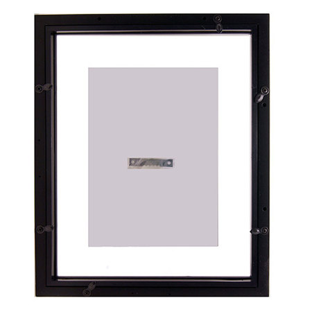 MCS 11x14" Float Wood Frame for a 8x10" Photograph, Molding 3/4", Walnut