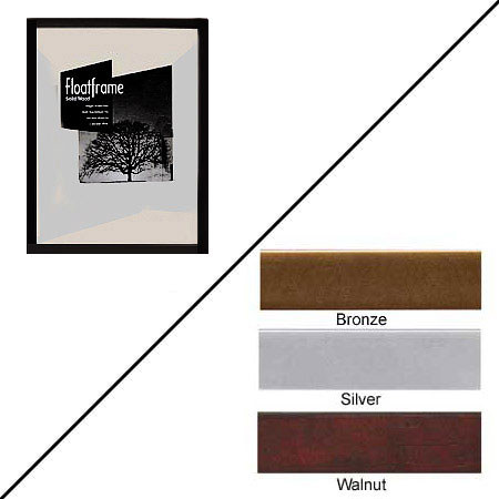 MCS 21200 Float Wood Frame for 4inx6in Photo, Black