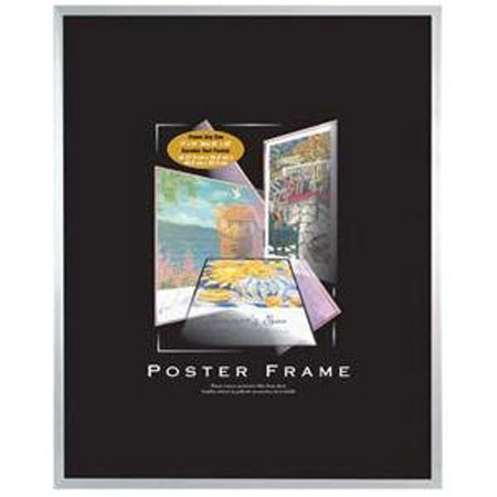 MCS 18x24" Poster Frame with Clear Plexiglass, Silver